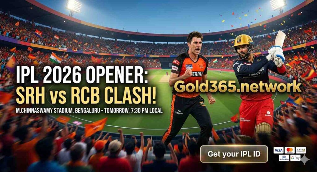SRH vs RCB Prediction Match 1 IPL 2026 Banner