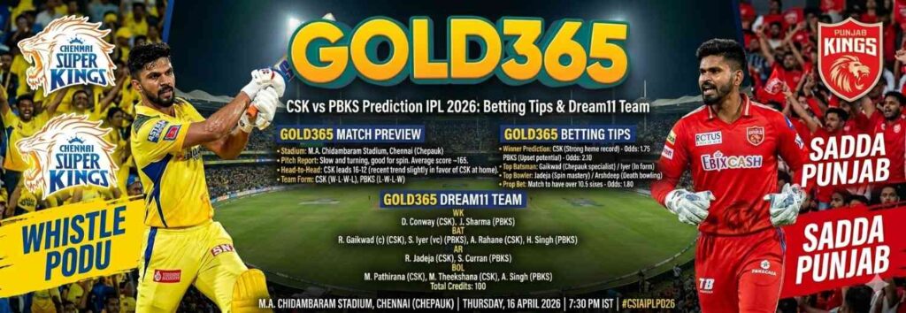 CSK vs PBKS Prediction IPL 2026 Match 7 IPL 2026