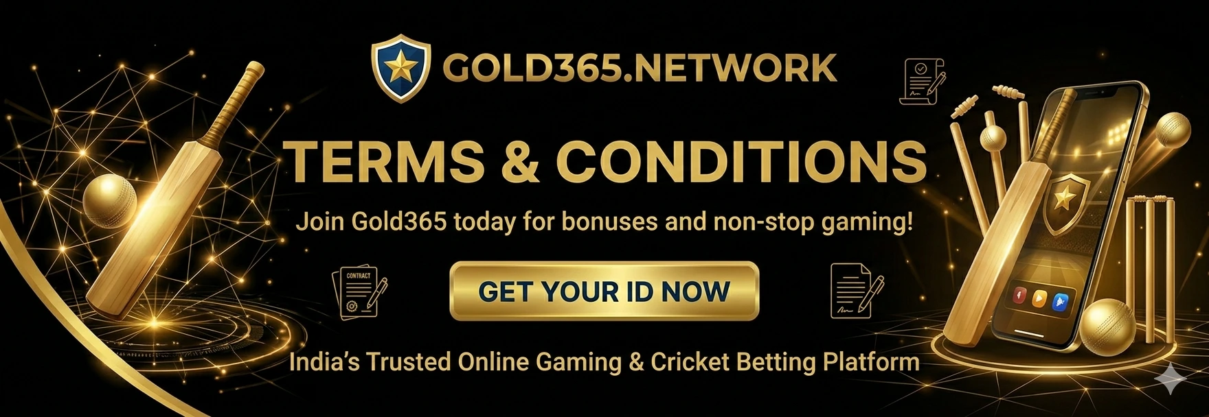 Terms & Conditions Banner by Gold365