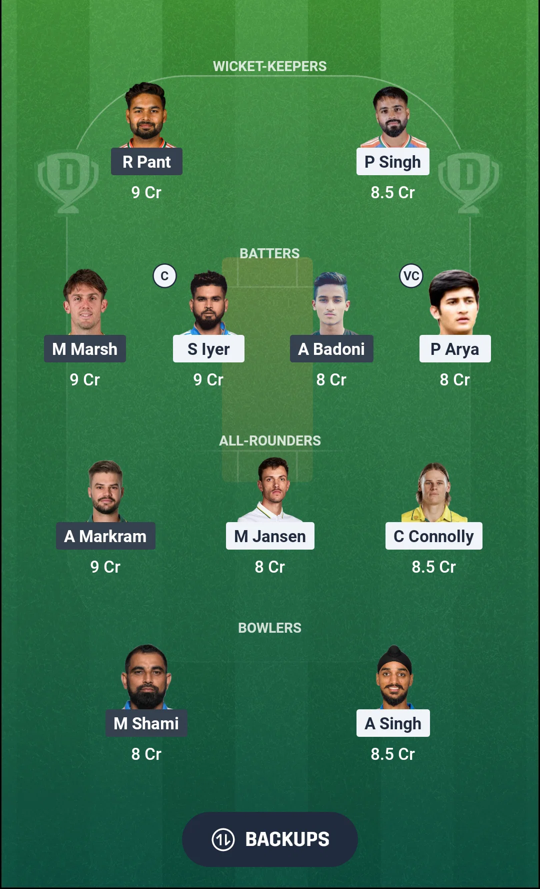 LSG vs RR Dream 11 team one By Gold365.network