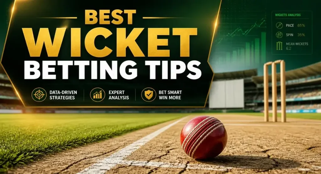 Gold365 best wicket betting tips for today's cricket match analysis