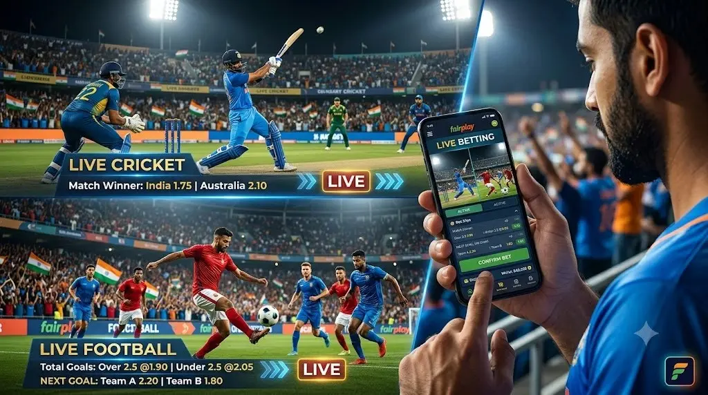 Fairplay live cricket and football betting with real-time odds