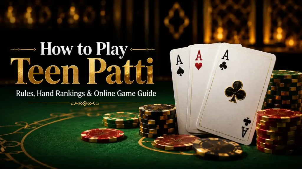 Teen Patti game – How to Play Teen Patti with Rules and Hand Rankings
